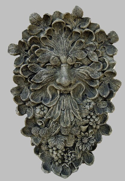Greenman Architectural Plaque Sculpture